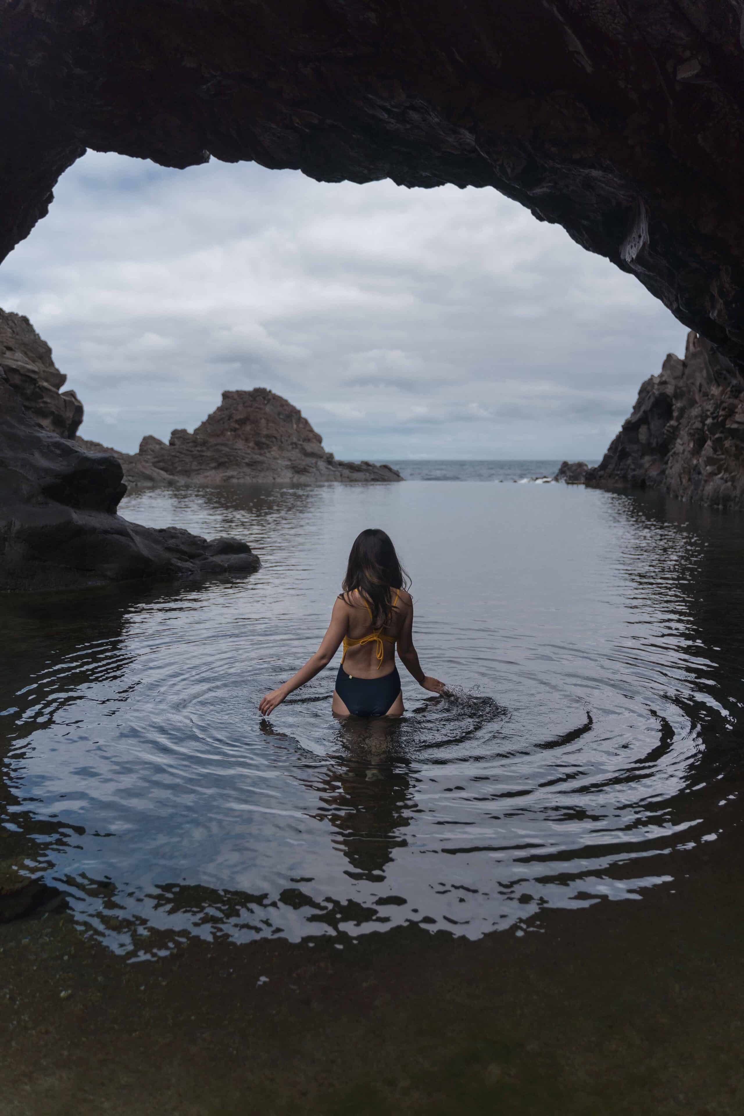 Seixal Natural Pool in Cave Madeira