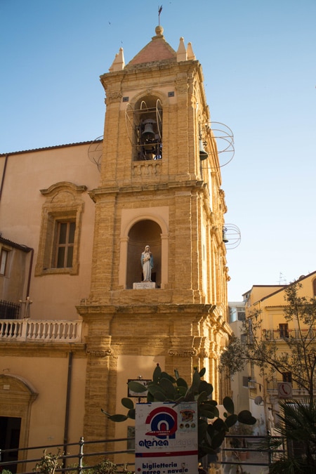 Agrigento Cathedral in Sicily when spending 10 days in Italy