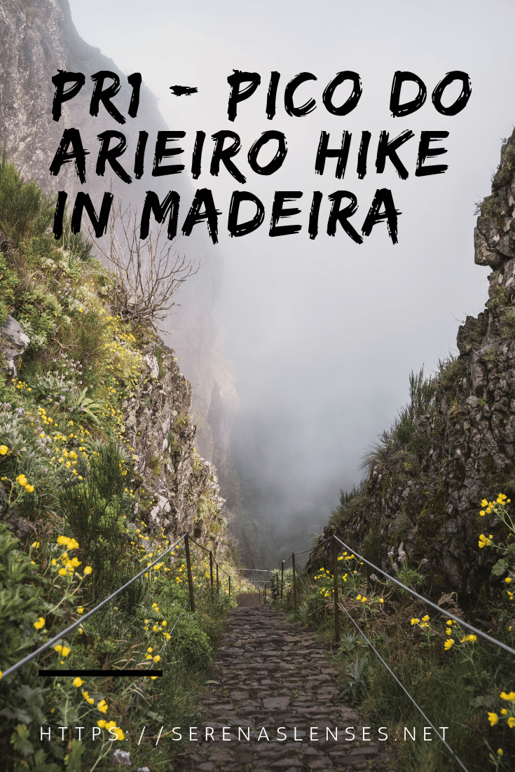 Pinterest pin: Hiking Pico do Arieiro in Madeira