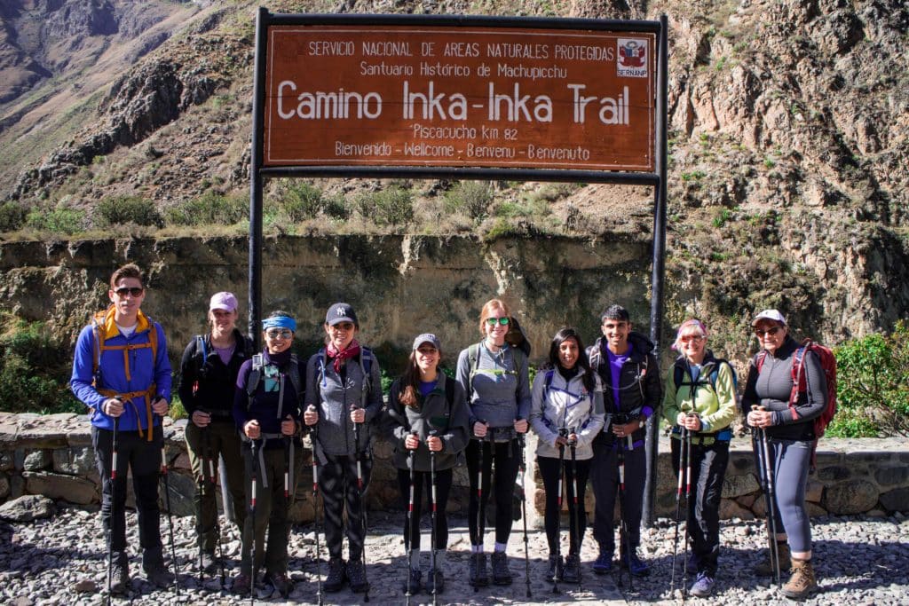 Start of Camino INka-Inka Trail