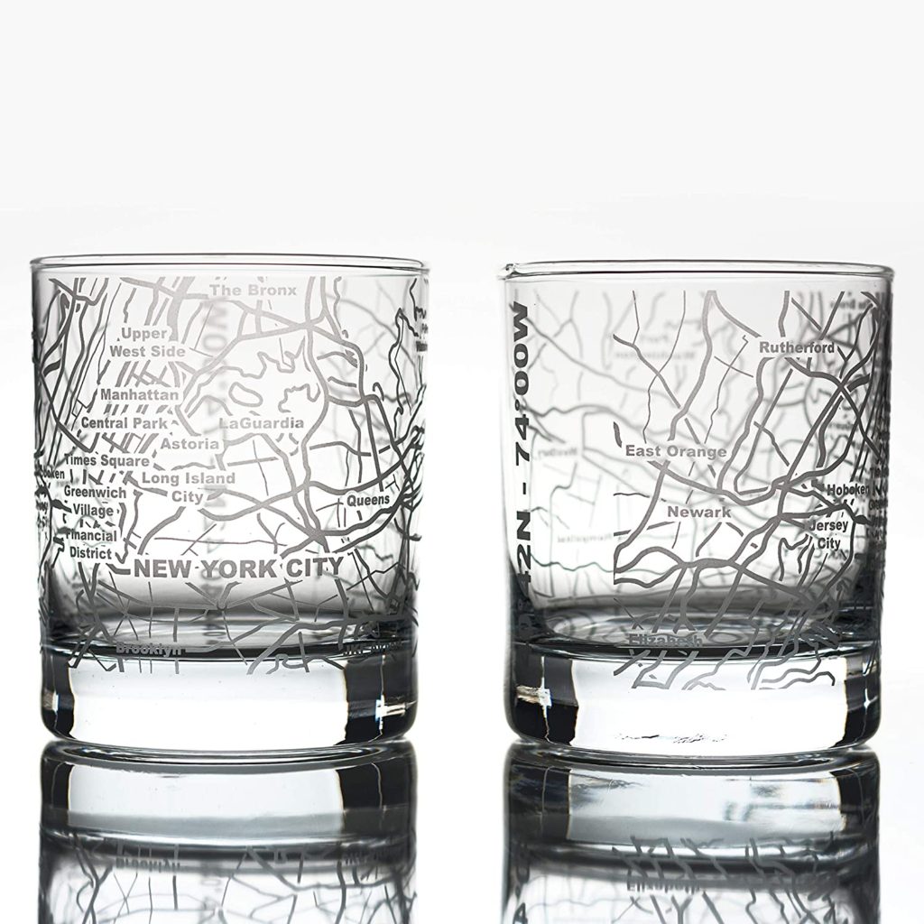New York gifts whiskey glass
