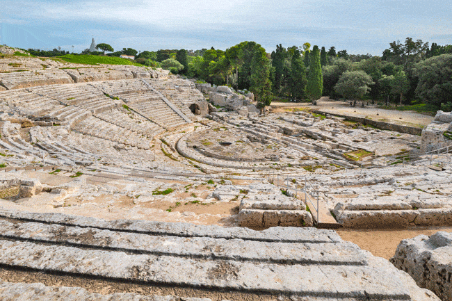 Greek Theater in Syracuse Sicily 