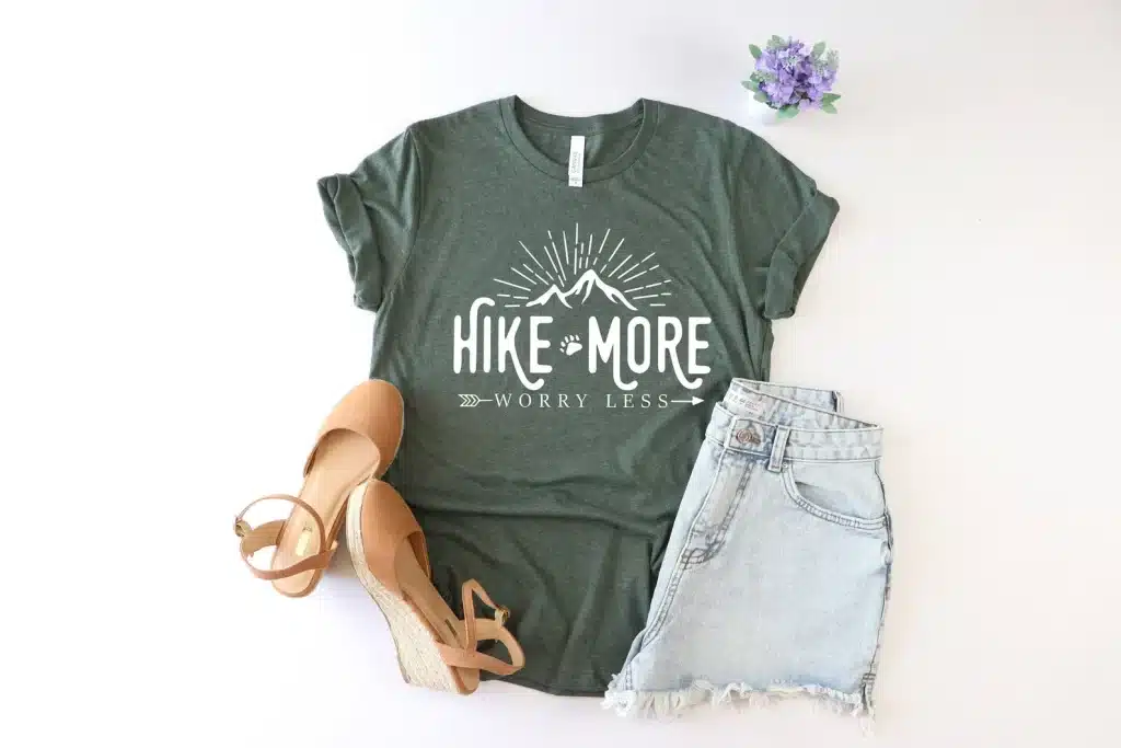 Hike more hiking themed shirt gift