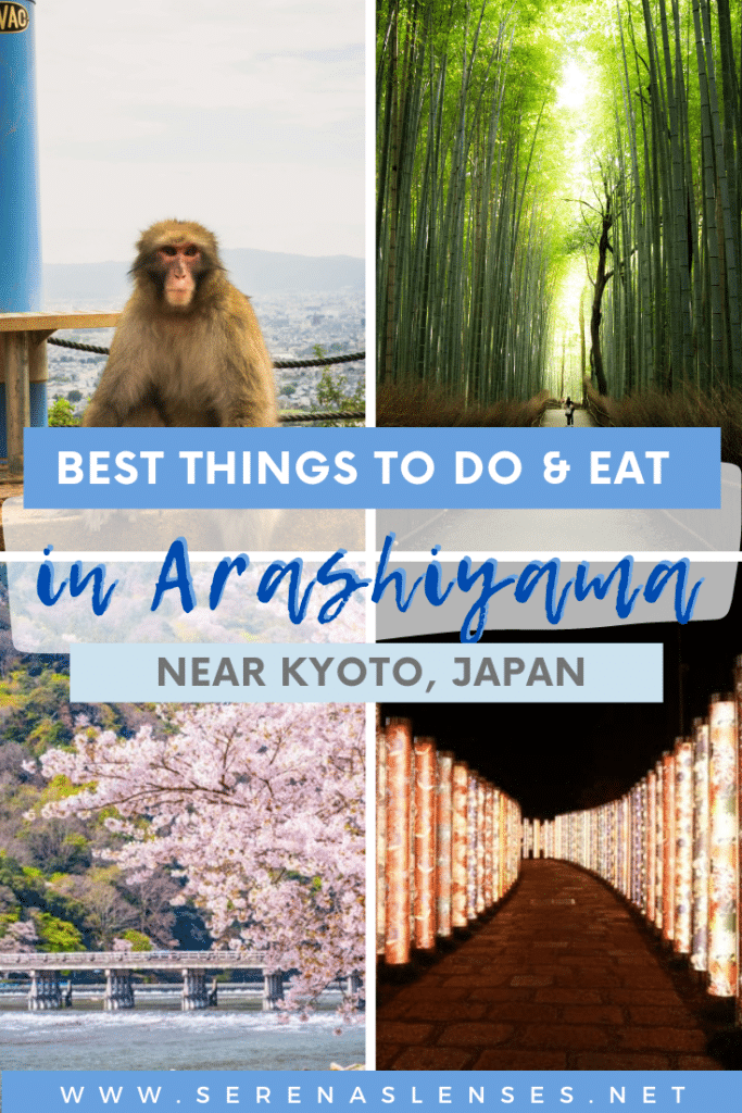 Pinterest Pin: Best things to do and eat in Arashiyama