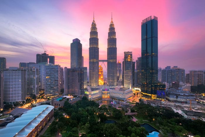 Petronas Towers in KL, Malaysia