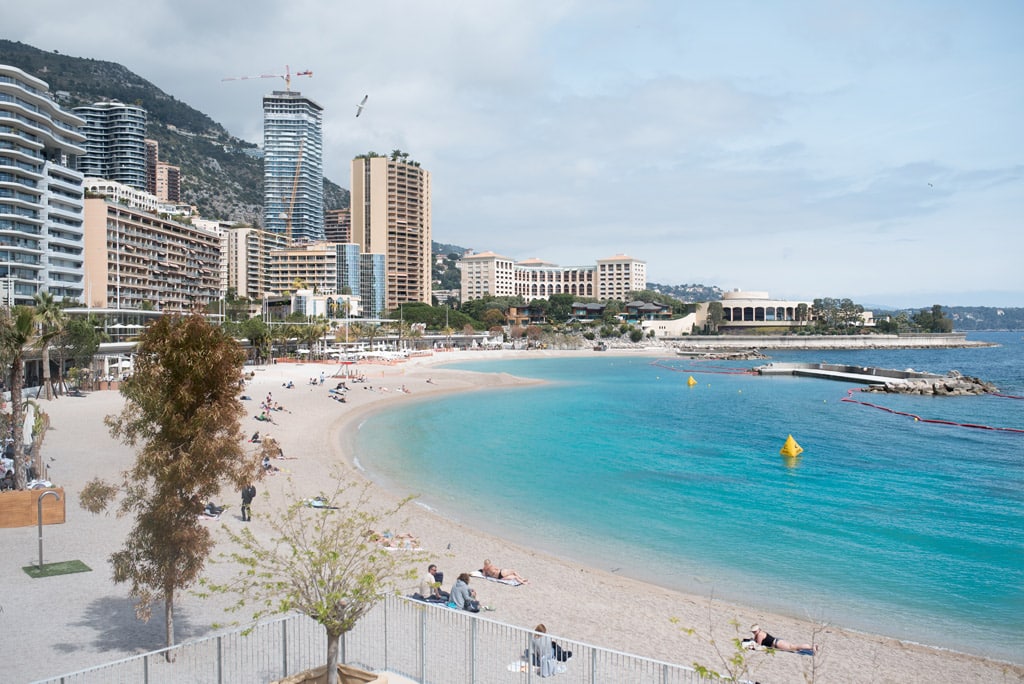 Larvotto beach in Monaco. Things to do in Monaco in one day