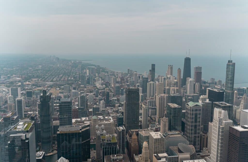 Skydeck panoramic view in Chicago for Chicago itinerary