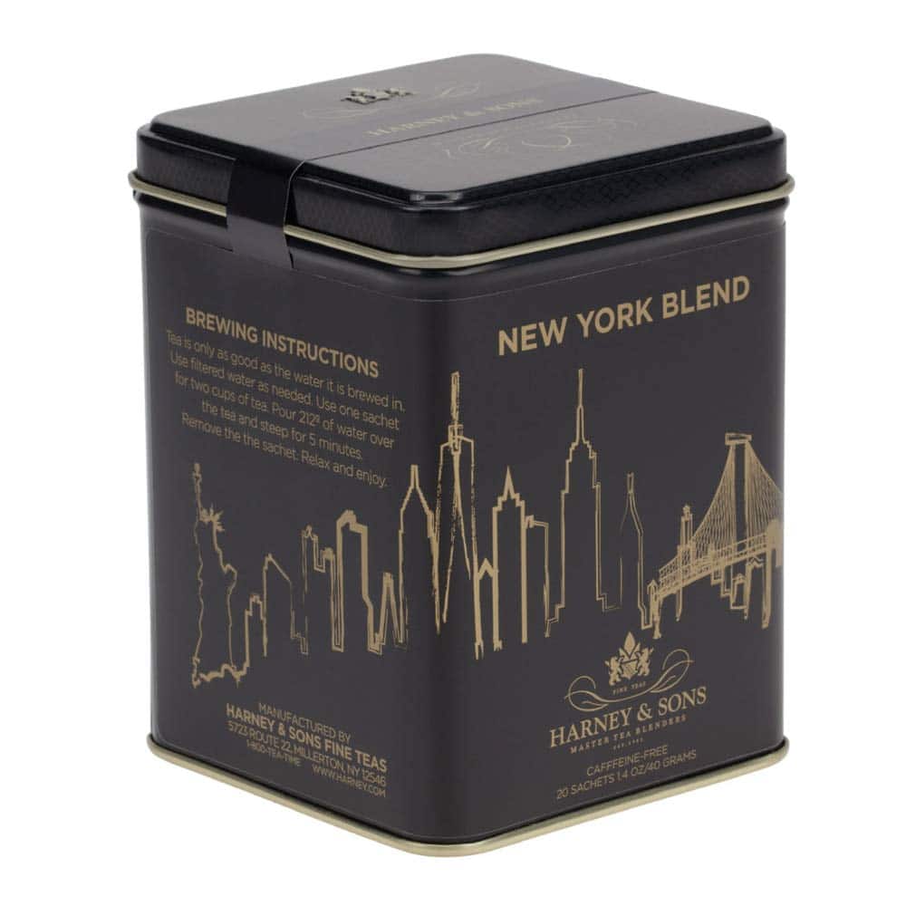 Harney & Sons New York Blend Caffeine Free tea for perfect New York Themed Gifts