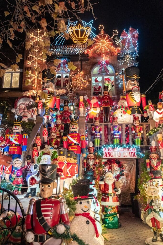 The most famous house in Dyker Heights during Christmas holiday
