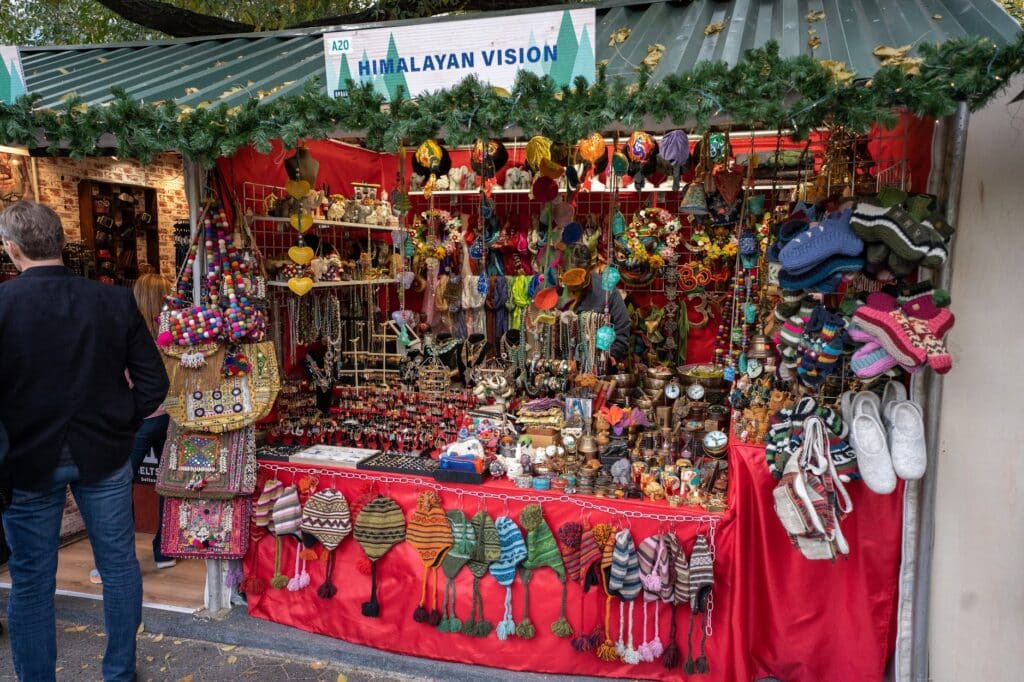Himalayan Vision shopping at Union Square holiday Market