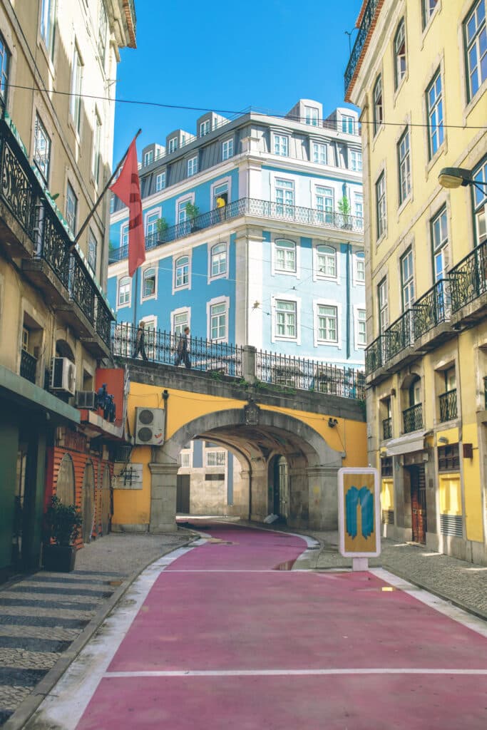 Lisbon Pink Street instagram photo spot