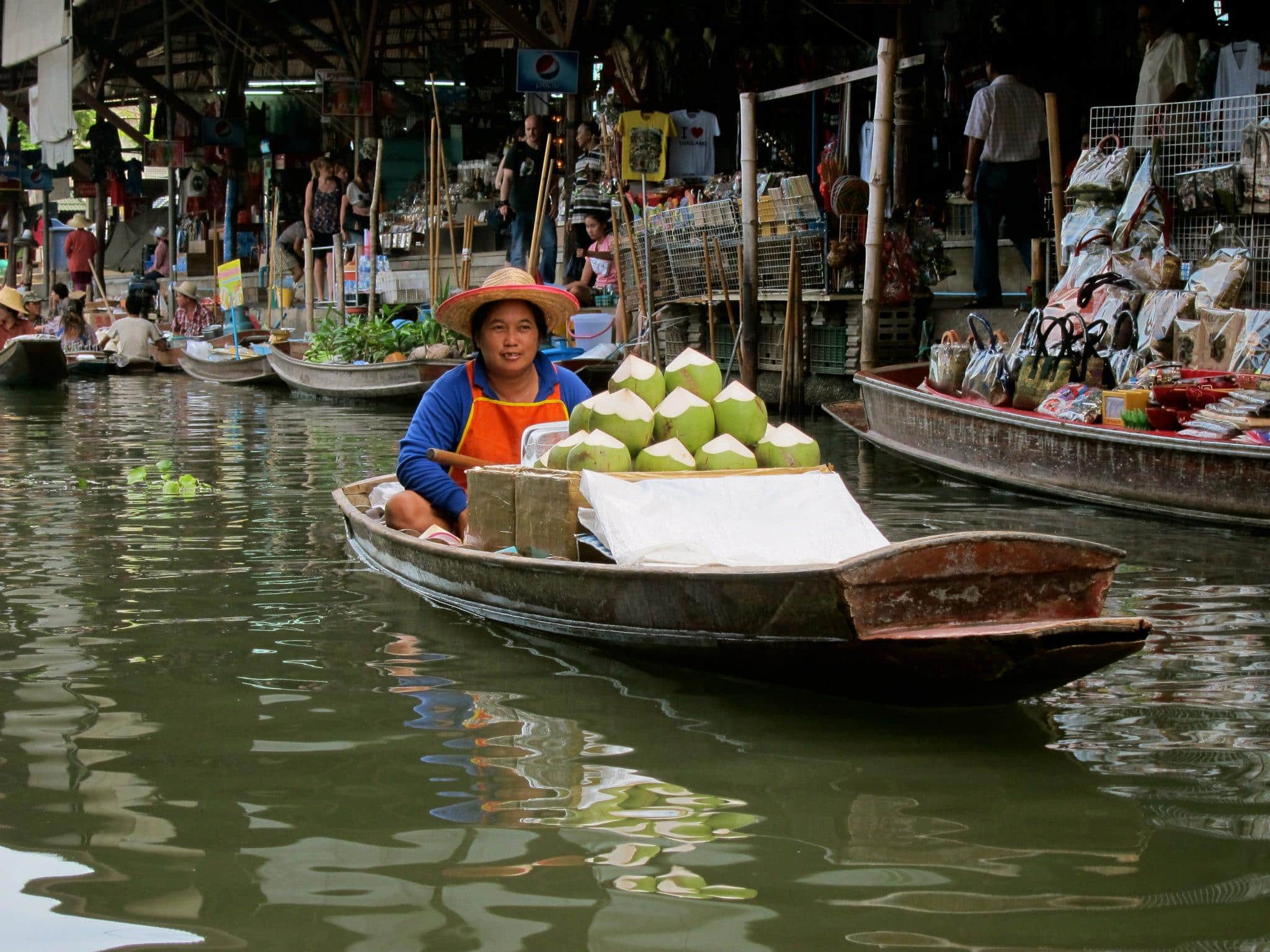 Bangkok Floating Market in Thailand